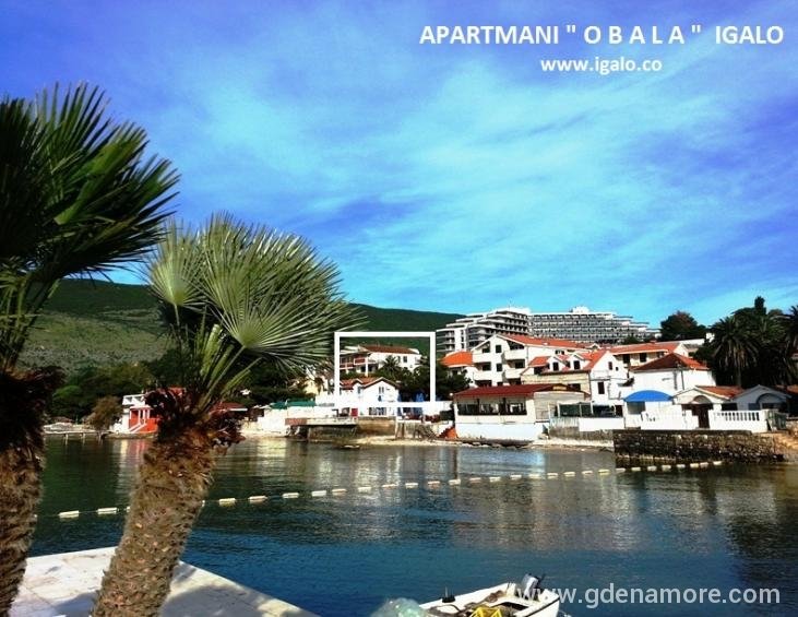 Lokacija apartmani Obala pogled sa plaže Palmon Ba